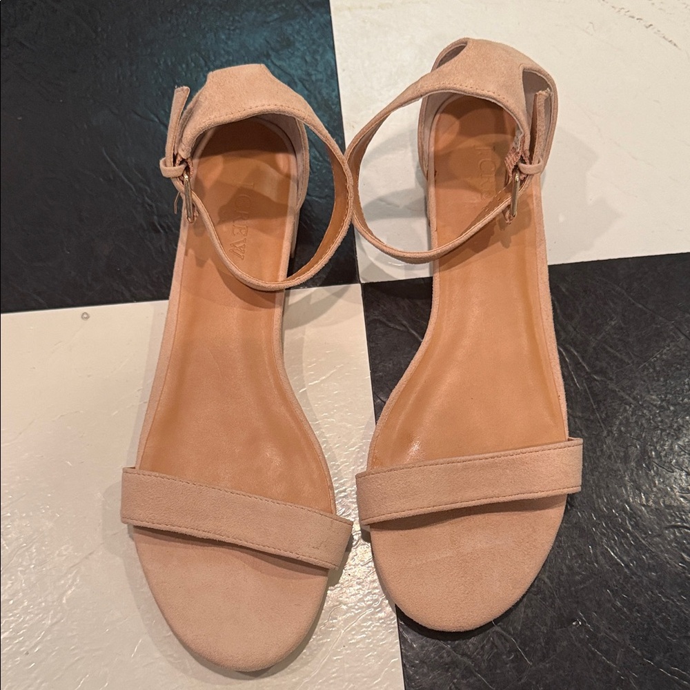 Elegant Tan Suede Women's Sandals